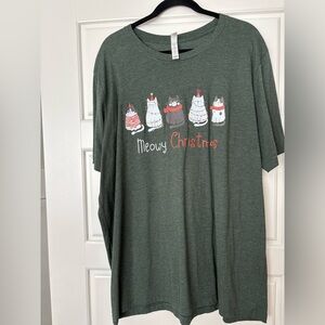 Meowy Christmas Tshirt